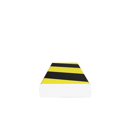 Ergomat Rounded Edge Surface Bumper Black/Yellow Hazard RESB120-BK/Y